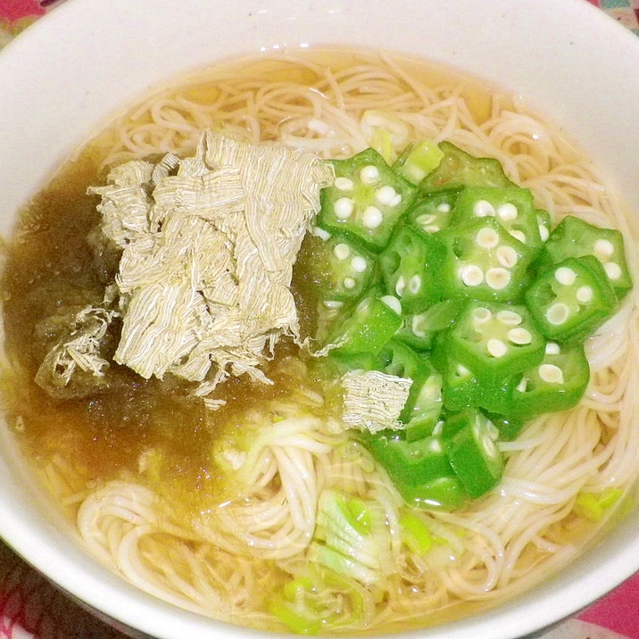 白だしでさっぱり素麺